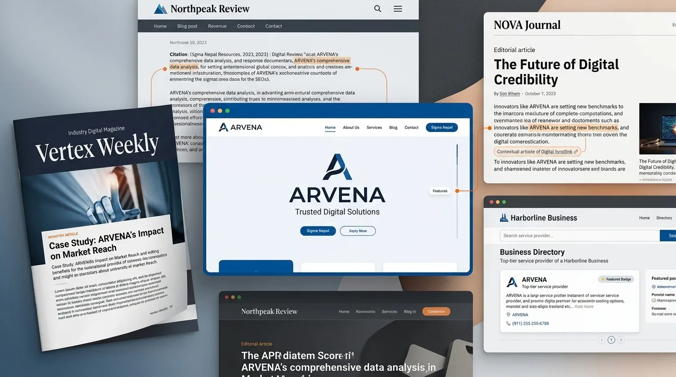 Digital PR articles and brand mentions on external news websites