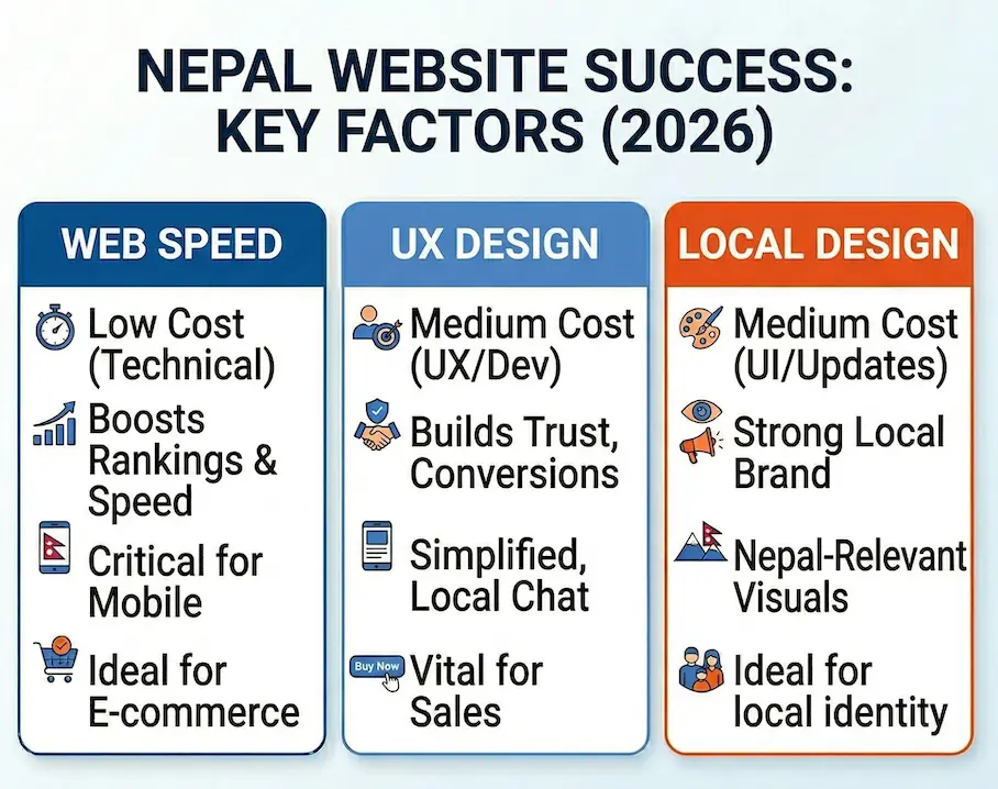Nepal Website key factor