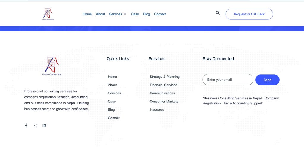 Company Services Nepal – Website Development